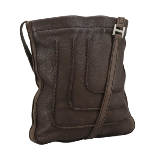 Hermes Handbags - HERMES Toudu Shoulder Crossbody Bag Leather Brown